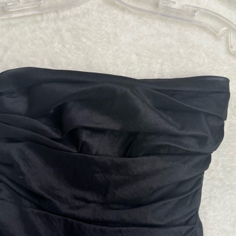 Celavie Collection Y2K Ruched Strapless Stretch Dress Mini Bodycon Eve Black XS - Picture 13 of 16